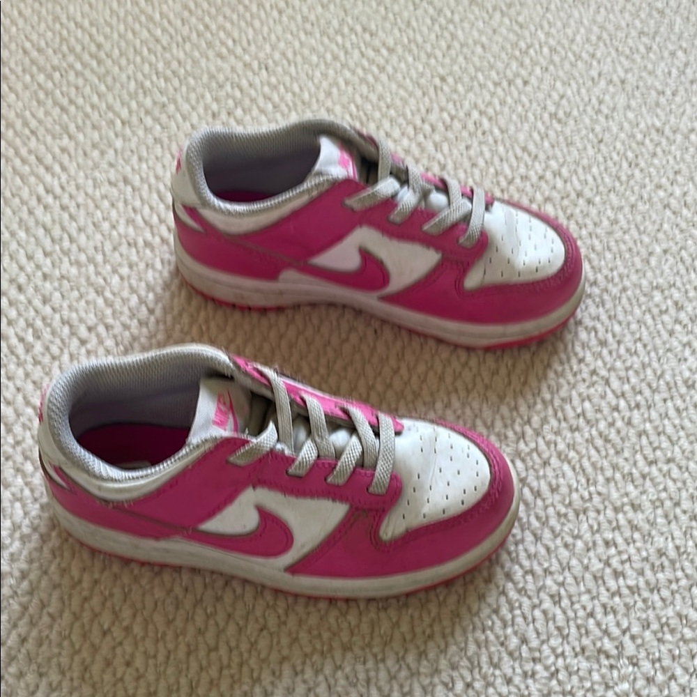 Nike Dunk Low Pink and White Sneakers